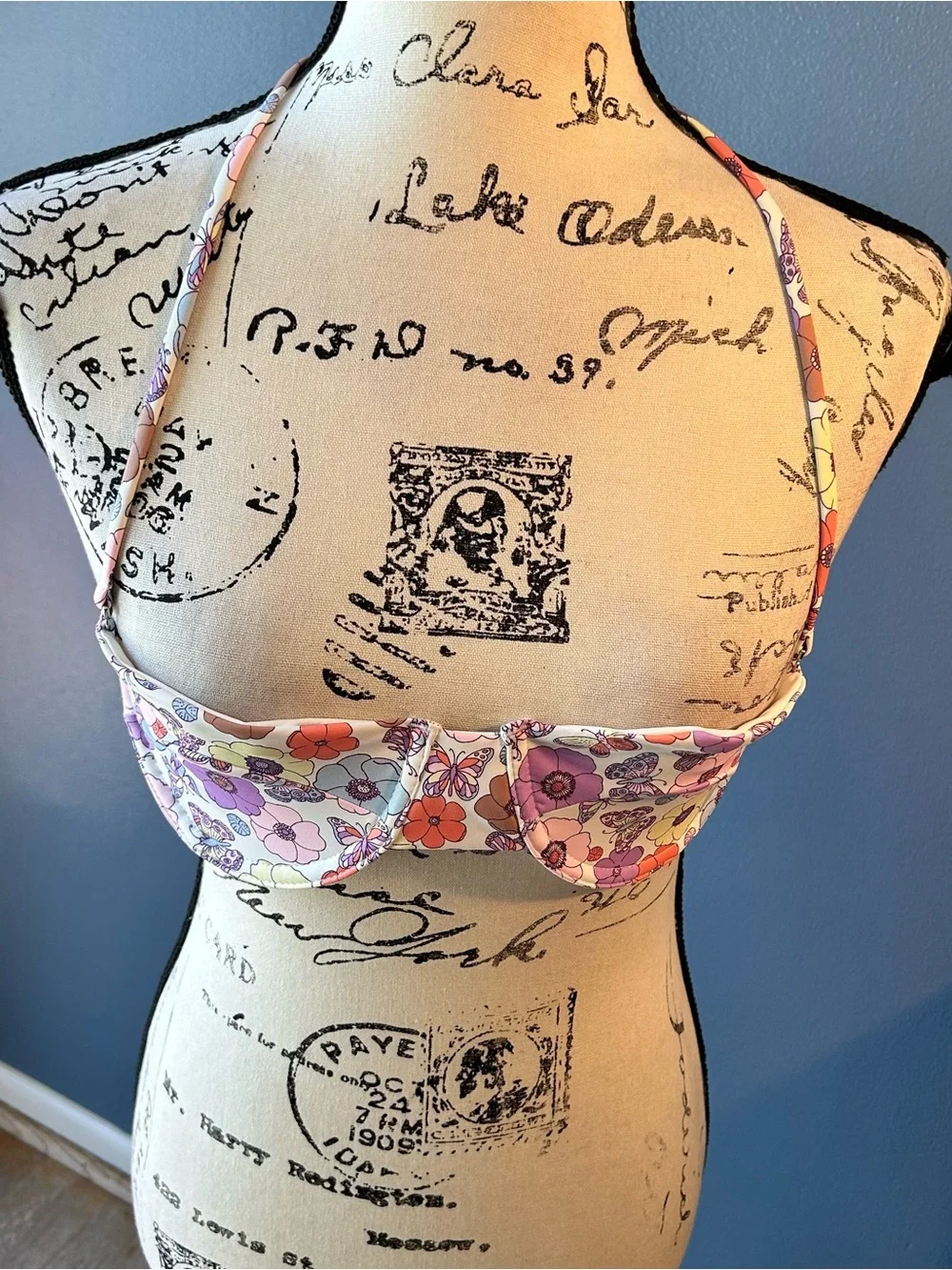 Frankie’s Bikini Cielo MARIPOSA BUTTERFLY Underwire Top